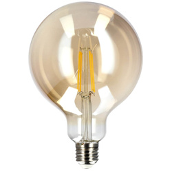 DARI LED Filament dekorative Glühbirne 7W, E27, 2700K, 710lm, 230V, GOLD G125, EDO777636