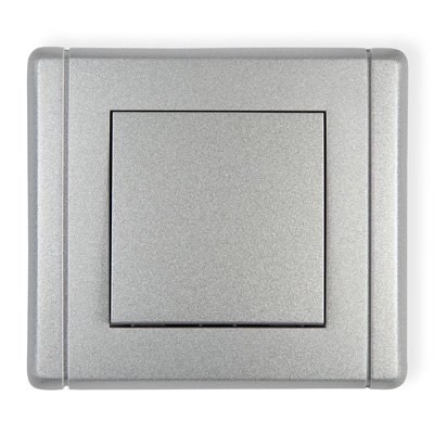 Einpoliger Schalter silber metallic IP20, IP44, 10AX 250V~ (Serie/Kategorie: FLEXI) 7FWP-1