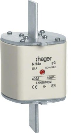 NH-Sicherungseinsatz NH4a gG 500V 1600A Mitten-Melder Lasche spannungsführend Hager LNH41600M