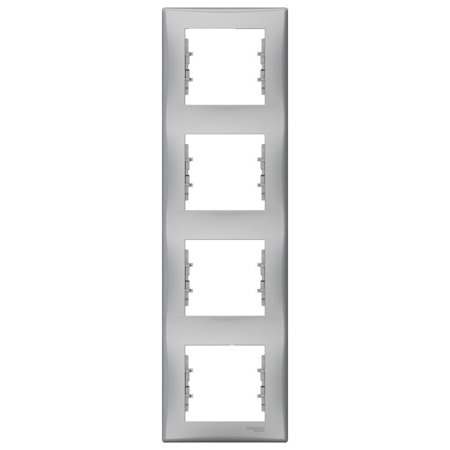 Rahmen 4-fach vertikal Aluminium Sedna SDN5802060
