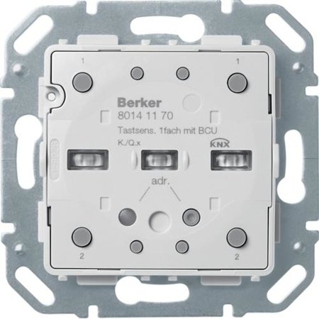 Tastsensor-Modul 1fach mit integriertem Busankoppler KNX Q.x/K.x Hager 80141170